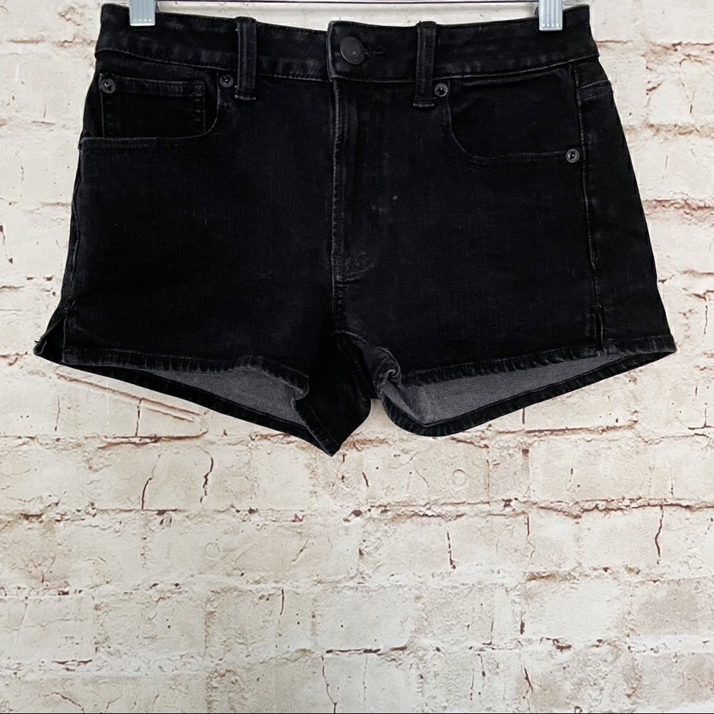 American Eagle 360 stretch hi rise shortie jean shorts